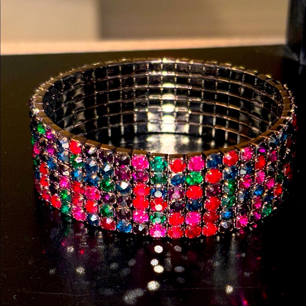Vintage Gorgeous, Multicolor streach Gemstone Bracelet
